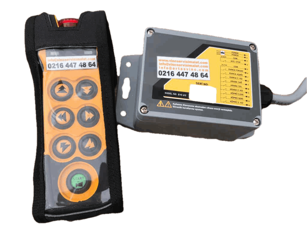 Vinç Kumandası Satışı - Tel: 0216-447 48 64 - ERTAŞ VİNÇ